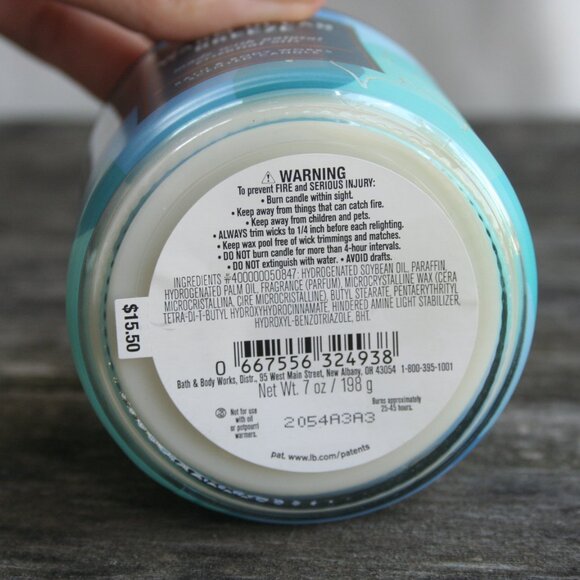 WARM OCEAN BREEZE SCENTED 7 OZ CANDLE NEW BOLD SCENT BATH BODY WORKS SEASIDE - Picture 8 of 12